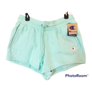 Champion Reverse Weave Shorts Womens Xl Blue Heavyweight Athletic Sweat-shorts